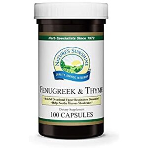 Nature's Sunshine Fenugreek & Thyme 100ct Capsules