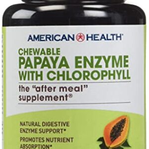 American Health Papaya w/Chlorophyll Chew Tabs 100ct