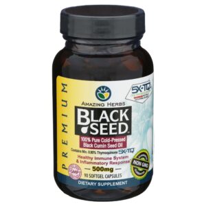 Amazing Herbs Black Seed Oil 500mg 90ct