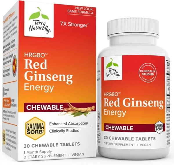 Terry Naturally HRG80 Red Ginseng 30ct Caps