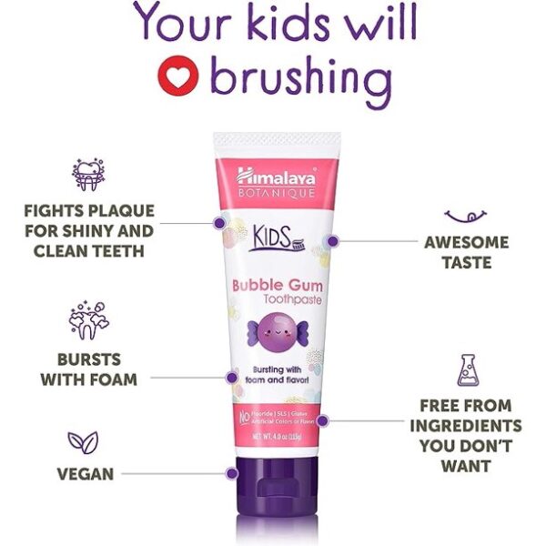 Himalaya Kids Bubble Gum Toothpaste 4oz