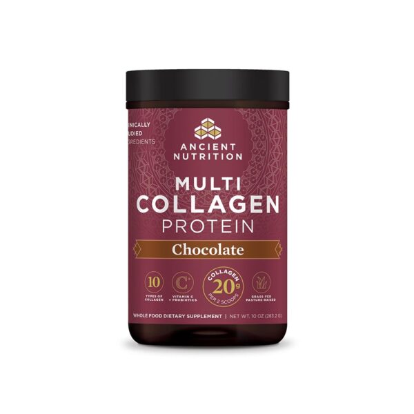 Ancient Nutrition Multi-Collagen Protein Chocolate 10oz