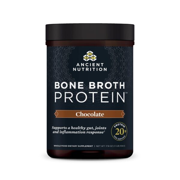 Ancient Nutrition Bone Broth Protein Chocolate 17.8oz