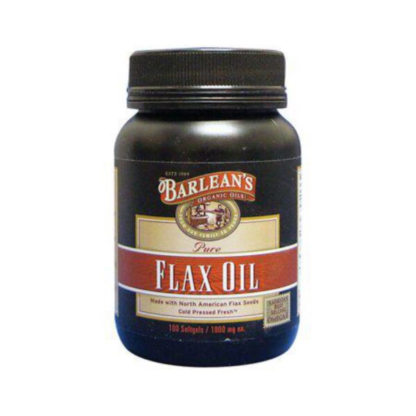 Barlean's Organic Oils Fresh Flax Oil Softgels 100ct