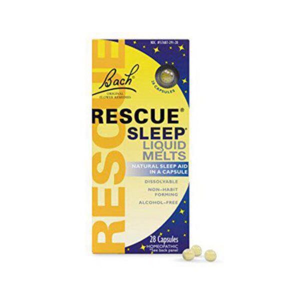 Bach Rescue Sleep Liquid Melts Flavor Sleep Aid -Alcohol count