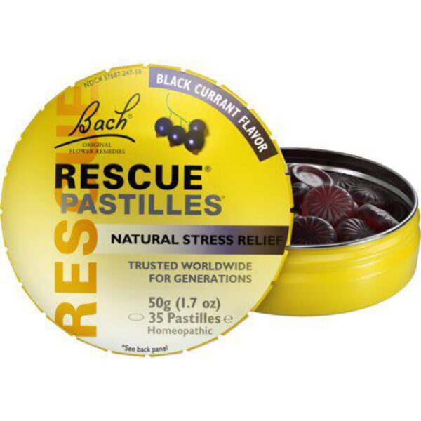 Bach Original Flower Essences Rescue Pastilles Black Currant