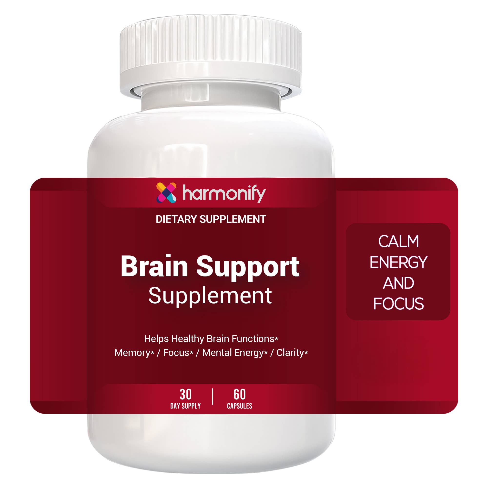 HARMONIFY Brain Support Supplement | Memory, Focus & Mental
