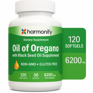 HARMONIFY Oil of Oregano with Black Seed Oil - 120 Softgel